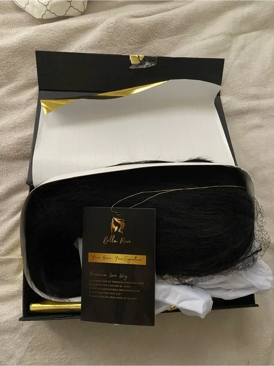 Blsck long Lace Wig