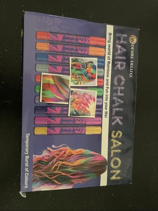 Desire Deluxe Hair Chalk Salon Temporary Rainbow Hair Color Set