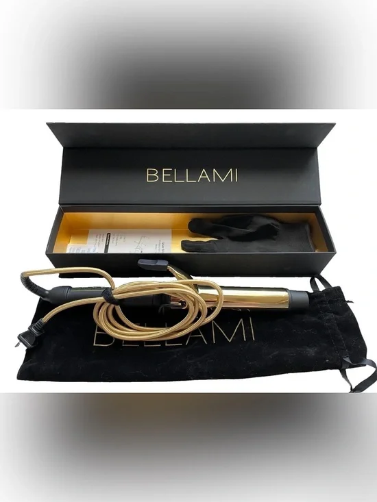 BELLAMI Pro Series 11/4 in Curling Iron Ceramic 450 F Digital Gold/ Black