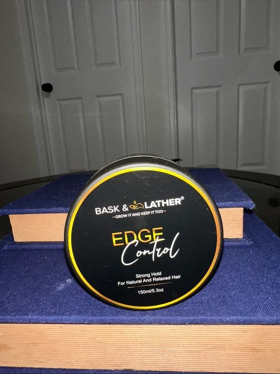 Bask & Lather Edge Control Gel — Black/Gold