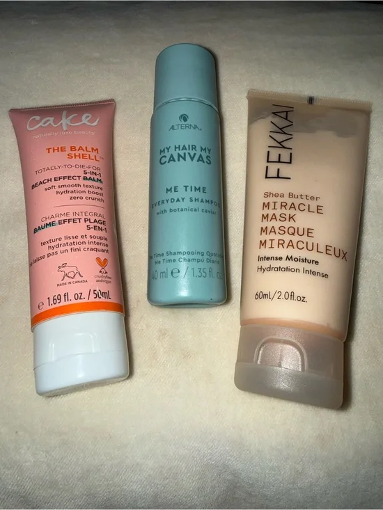 3 pc hair items. Great to try something new or for travel. All NEW, never used