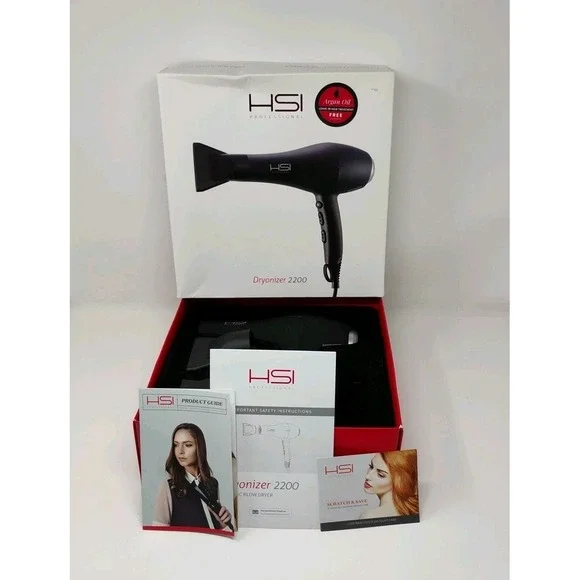 HSI Hair Blow Dryer Dryonizer 2200 Professional Ionic Ceramic‎ 1600W - See Notes