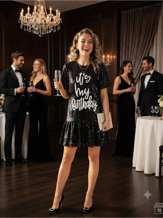 Black Sequin 