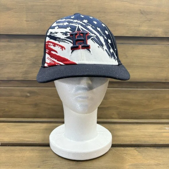 2022 Houston‎ Astros Game Used Stars and Stripes Hat 7 1/4