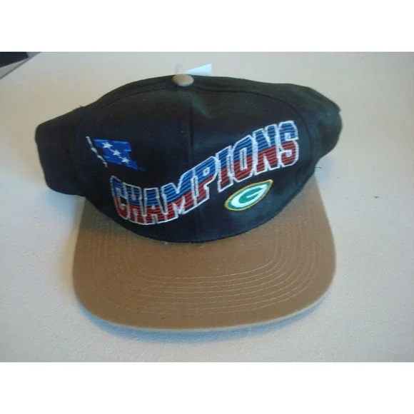 PACKERS CHAMPIONS DREW‎ PEARSON SNAPBACK  DEADSTOCK HAT CAP VINTAGE P1