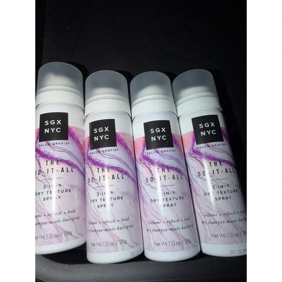 SGX NYC Dry Texture Spray The Do-It-All 3-in-1 Volumizing Refresh Hold 4 Pack