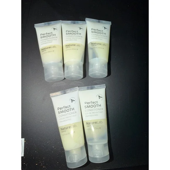NatureLab Perfect Smooth Conditioner Argan Stem Cell Paraben Free 5-Pack Tubes