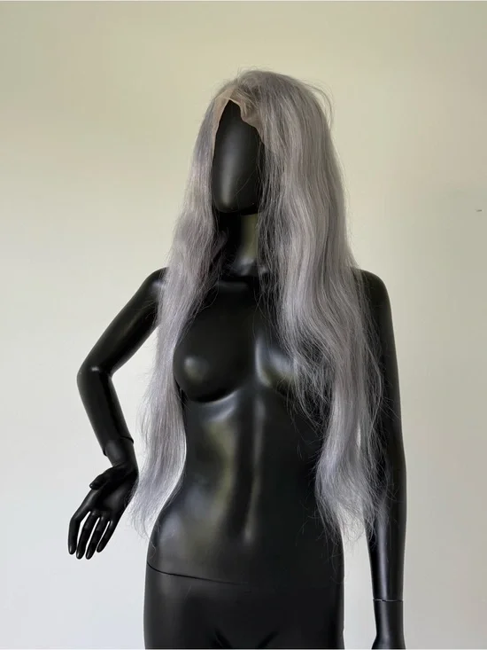 Silver Gray 13x4 28