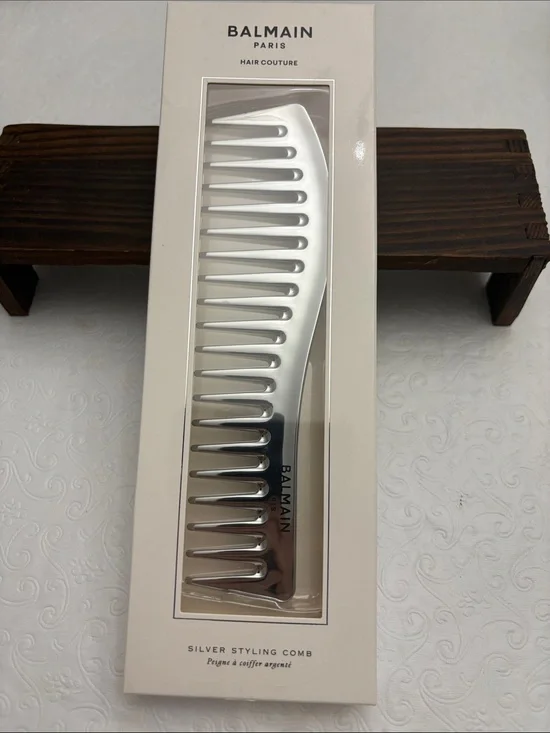 Balmain Silver Wide-Tooth Styling Comb MSRP $100