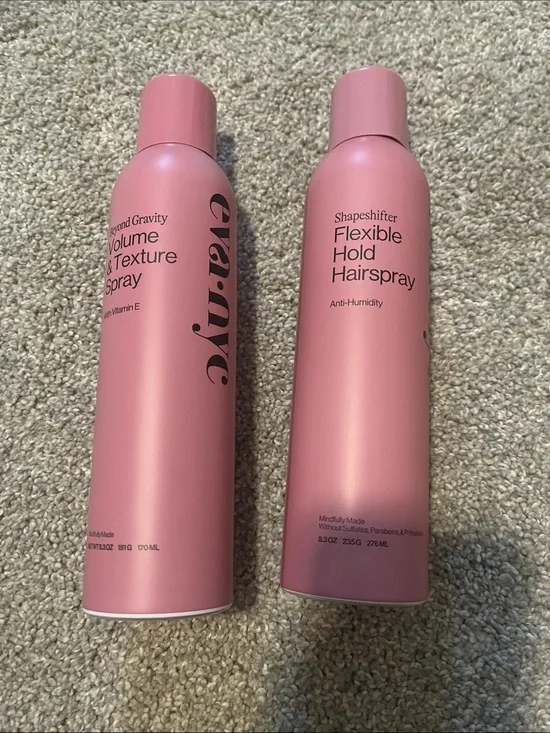 Brand new Eva NYC Hairspray Set Volume Texture Flexible Hold - 5.3 & 8.3 oz