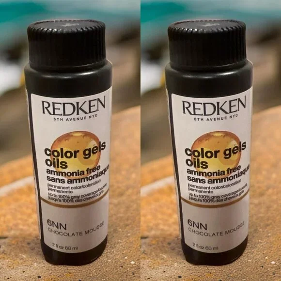Redken Color Gels Oils Permanent Hair Color_Chocolate Mousse_6NN_2 units