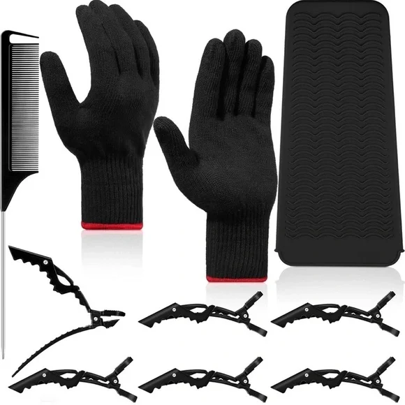 NWT Heat Resistant Gloves Hair Tools Hair Styling Curling Iron Hair Wands