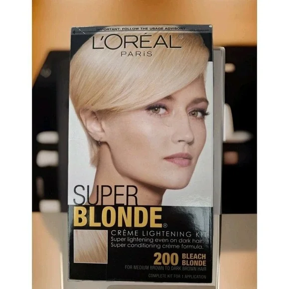 L'OREAL SUPER BLONDE 200 BEACH BLONDE LIGHTENING KIT HAIR DYE COLOR