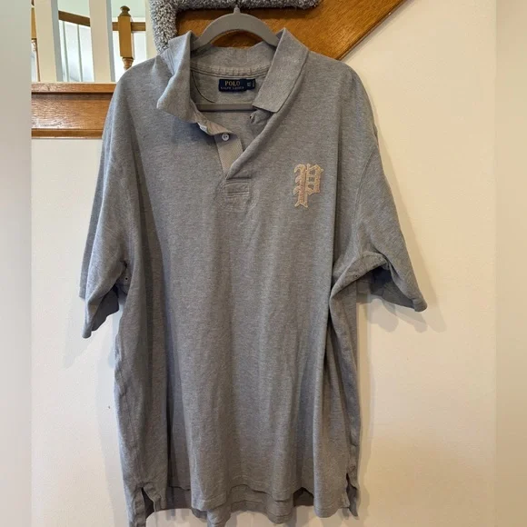 Polo Ralph Lauren 100% cotton Gray Polo Shirt - Men’s 3XLT