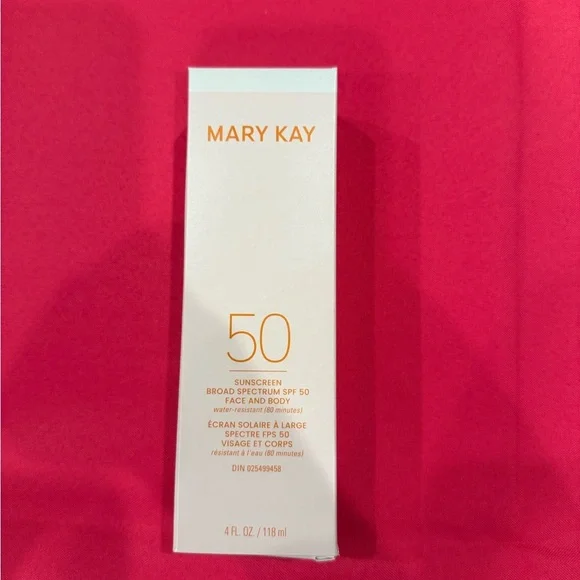 Mary Kay Sunscreen Broad Spectrum SPF 50 – Face & Body (4 oz) – NEW