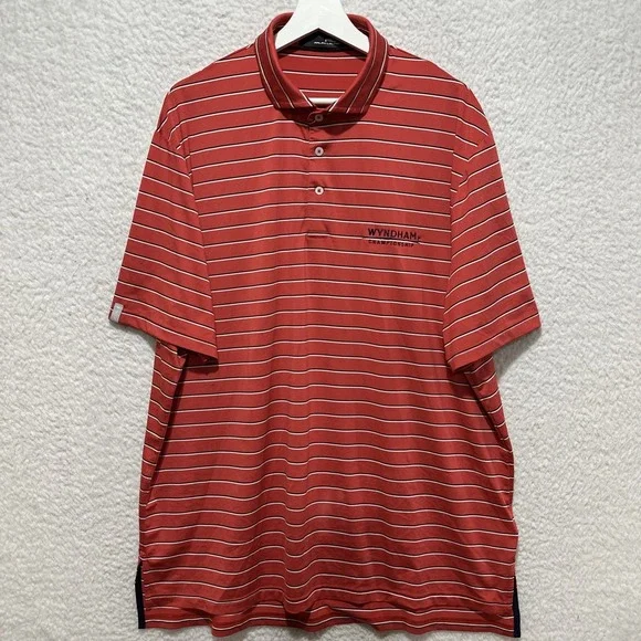 RLX Ralph Lauren Men's Golf‎ Polo Shirt Size XL Red Wyndham Championship Logo