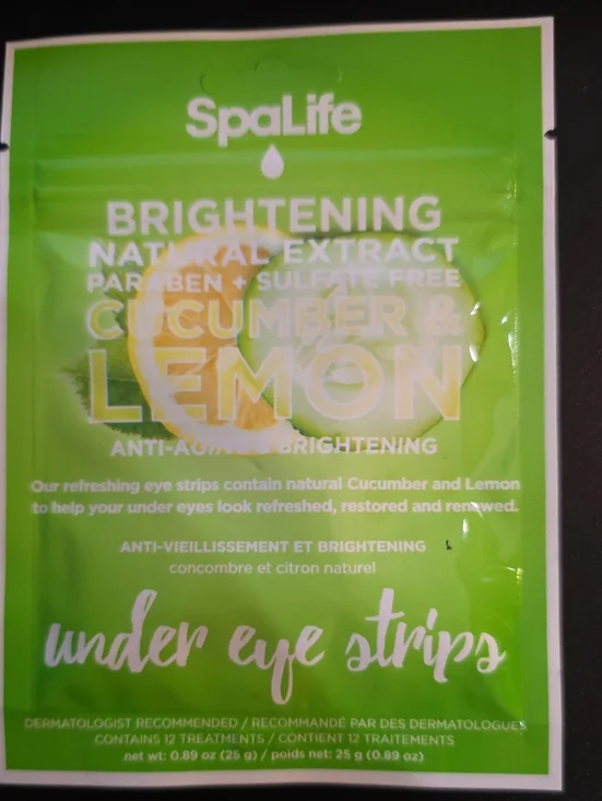 Spalife SpaLife Brightening Cucumber & Lemon Eye Strips - Green