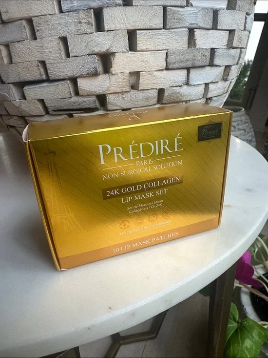 Prédiré 24K Gold Collagen Lip Mask Set — Gold Hydrating Lip Patches