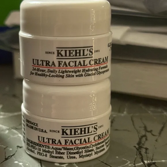 TWO mini Kiehl's Ultra Facial Cream