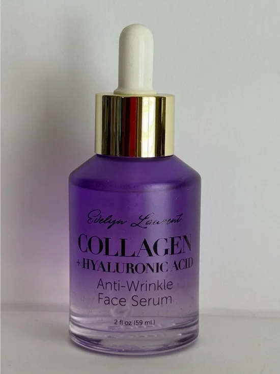Evelyn Laurent 2 fl oz Purple Collagen + Hyaluronic Anti-Wrinkle Face Serum