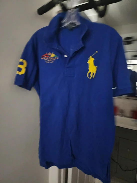 Ralph Lauren Men’s Polo in Royal Blue with Yellow Pony