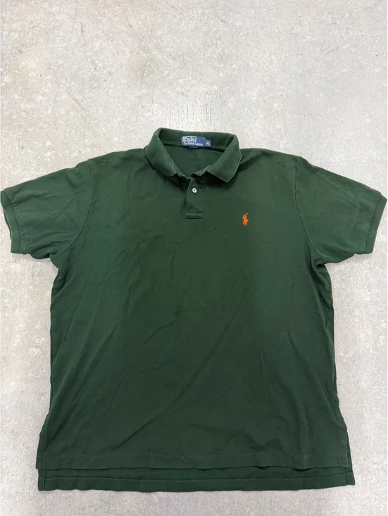 Polo Ralph Lauren Shirt Green Mens Short Sleeve Polo Classic Fit