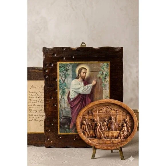 Vintage Religious Art Bundle | Picture of Jesus Devotional Set