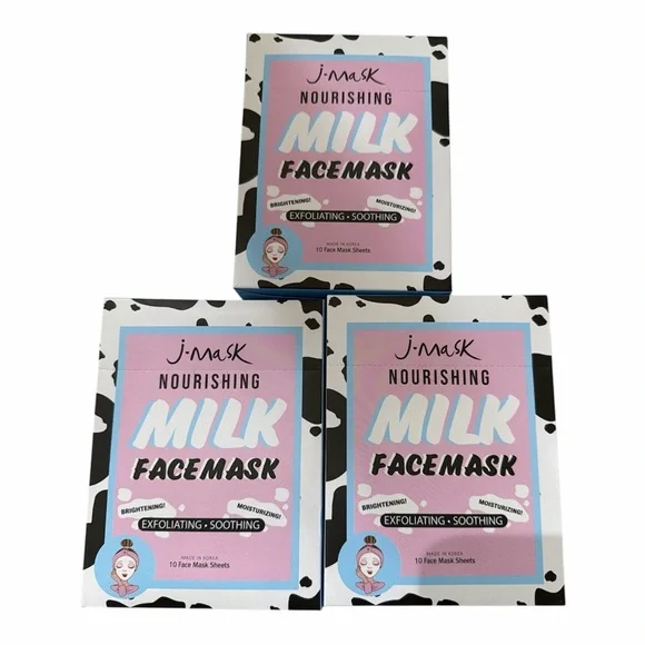 J-Mask Nourishing Milk Face Mask Korean skincare pack of 30 masks