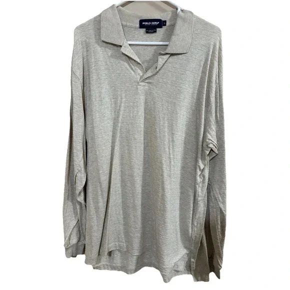 Men's Vintage Polo Golf Ralph Lauren Pima Cotton Long Sleeve Size‎ Large