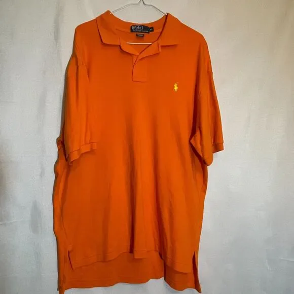 Men's Ralph Lauren Short Sleeve Polo Orange‎ XL