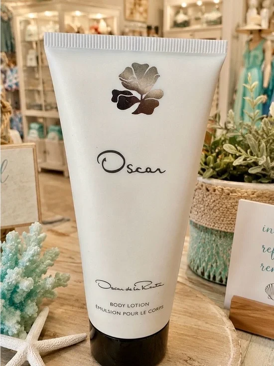 3.4 oz Oscar de la Renta White and Black Body Lotions