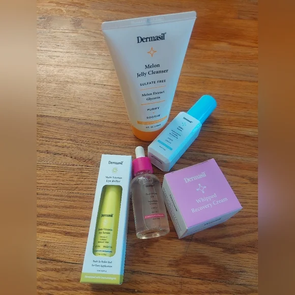 NEW DERMASIL 5PCS Fascial Products Oil Cream Serum Cleanser