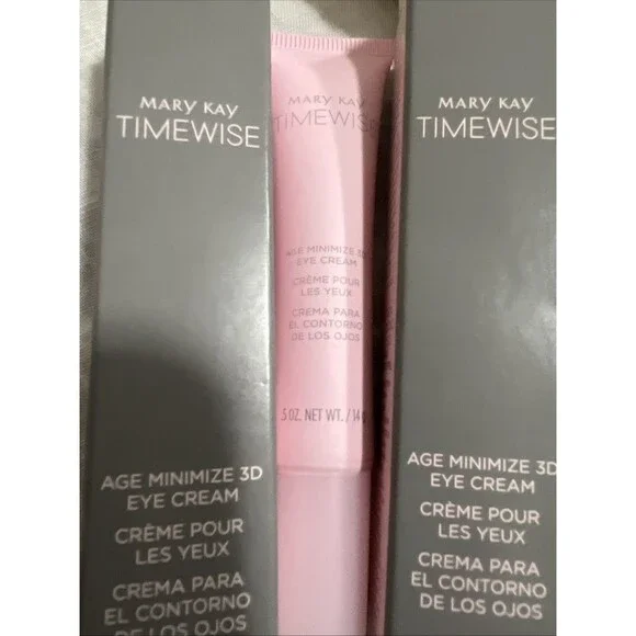 2 New MARY KAY TIMEWISE Age Minimize 3D Eye Cream 089008 .5oz expired