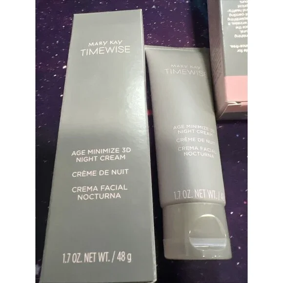 2 Mary Kay Timewise Age Minimize 3D Night Cream dry normal 1.7oz expire