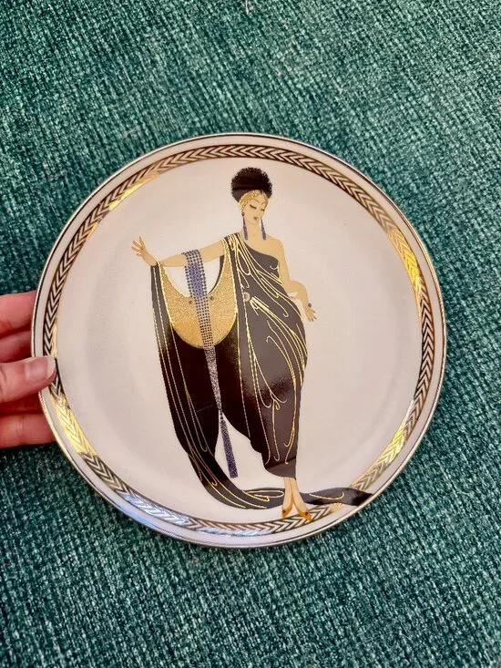 House of Erté 'Glamour' Franklin Mint Limited Edition Display Plate