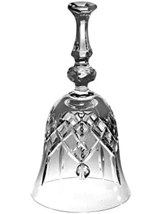 Elegant Hand-Cut Crystal Bell - 6.25