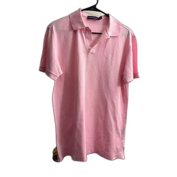 Men's Ralph Lauren Purple Label Polo Pink Size S Golf 100% Cotton