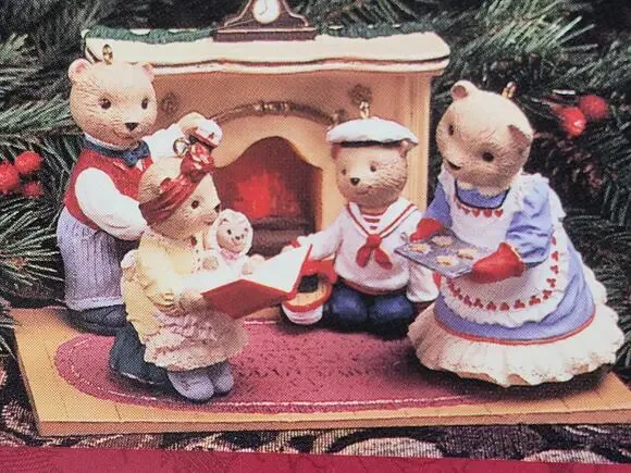 Vintage Hallmark Bearingers of Victoria Circle Figurines Complete 5-Piece Set YK