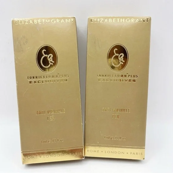 2x NEW Elizabeth Grant Torricelumn Plus Anti-Aging Wrinkle Pen 0.13 Oz NOS