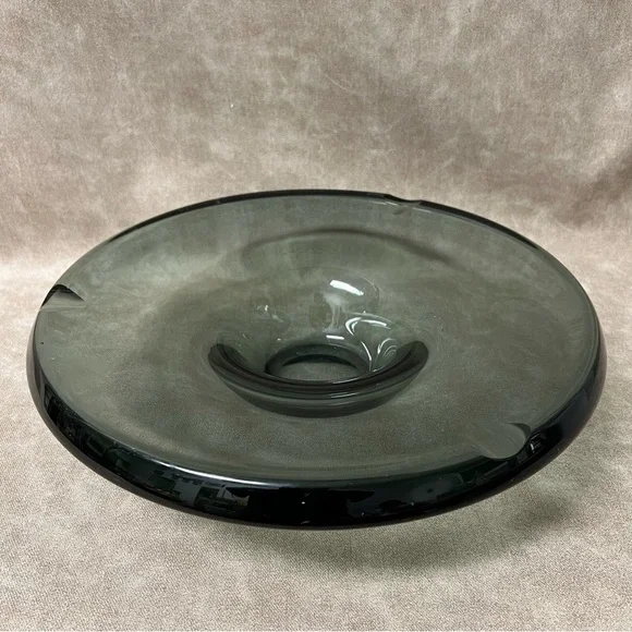A.D. Copier - Glasfabriek Leerdam - Heavy glass dish, CA 1937 - Glass