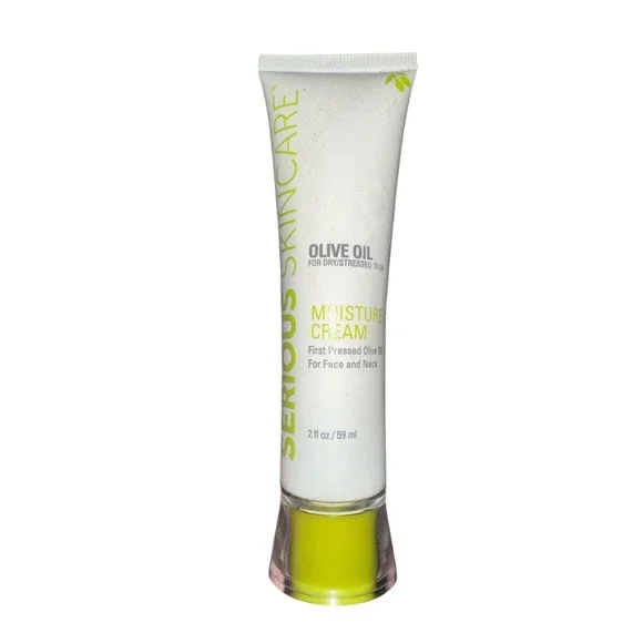 Serious Skincare Frist Pressed Olive Oil Moisture Cream For Face And Neck,‎ 2 oz