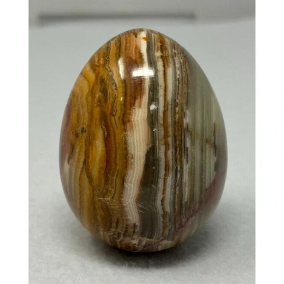 Vintage Stone Marble Alabaster Neutral Toned Eggs Single Egg Polished‎