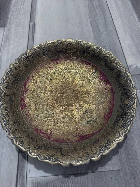 Ornate Decorative Brass plate