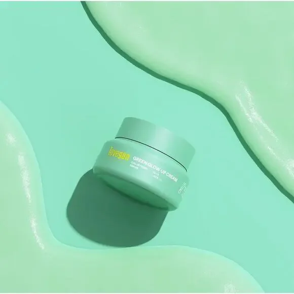 Tovegan Green Glow-Up Cream Color Food Series Moisturizer 50ml K-Beauty New‎