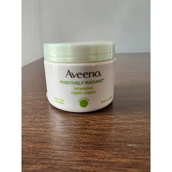 Aveeno Positively Radiant Intensive‎ Night Cream 1.7oz Soy Complex Vitamin B3