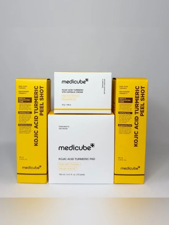 NEW Medicube Kojic Acid Turmeric Brightening Skincare Bundle