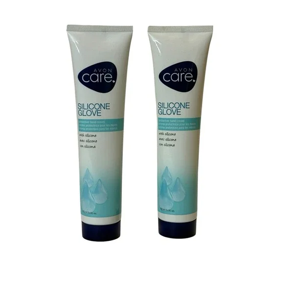 Avon Care Silicone Glove Protective Hand Cream‎ 2 Pack 3.4 fl oz Each