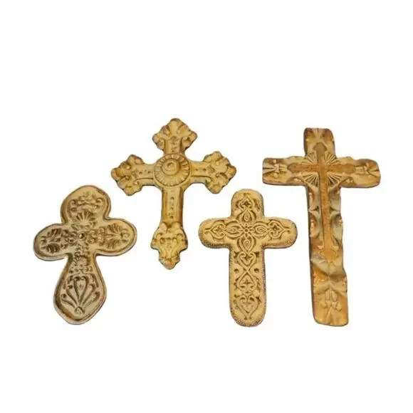 Crosses Set of 4 wall decor