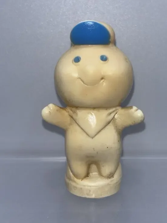 Vtg 1974 Pillsbury Doughboy Baby Finger Puppet W/Billcap 