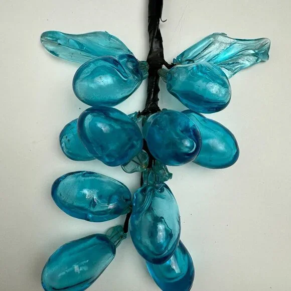 RARE Vintage ART Blue Glass 